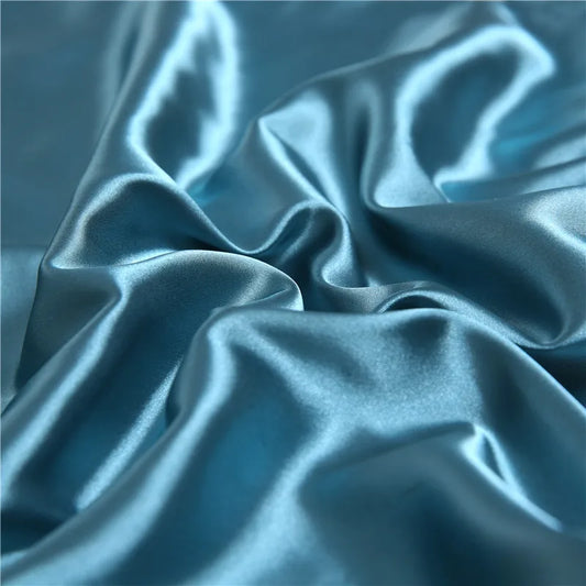 Egyptian Teal Silk Pillow Cover